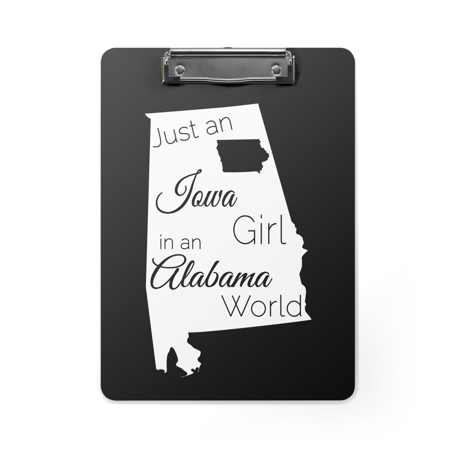 Just an Iowa Girl in an Alabama World Clipboard