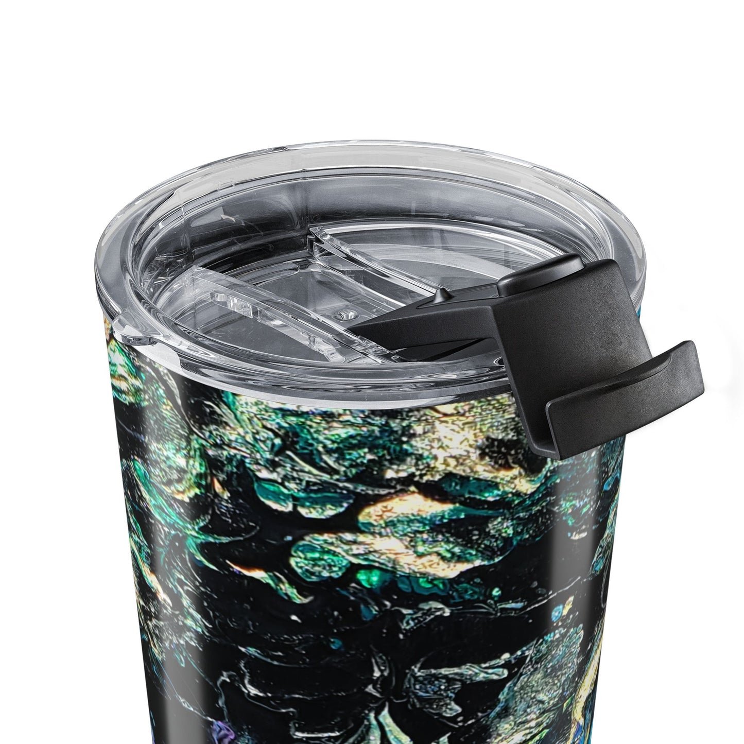 20oz Abstract Burst of Sapphire Tumbler — Insulated Travel Cup