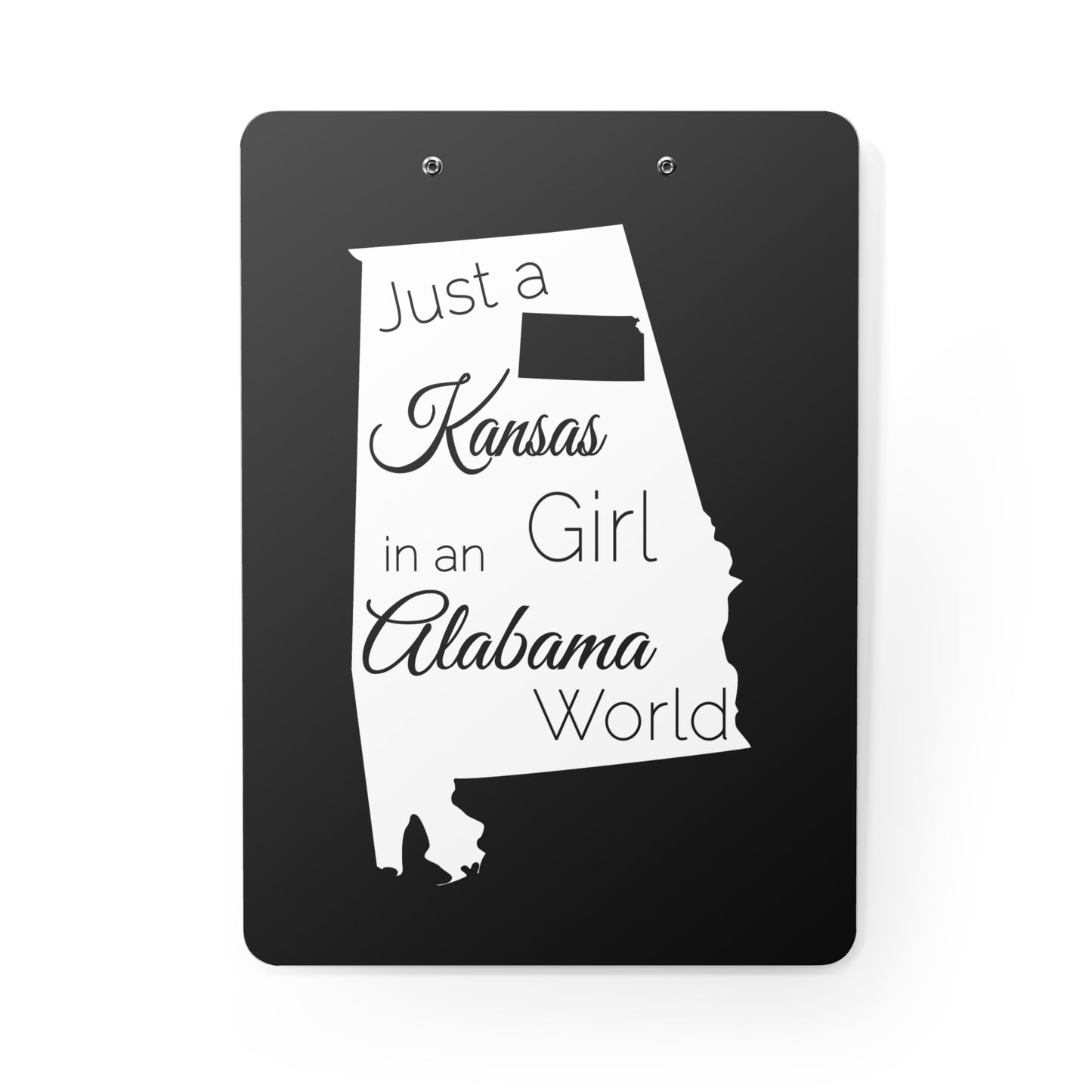 Just a Kansas Girl in an Alabama World Clipboard