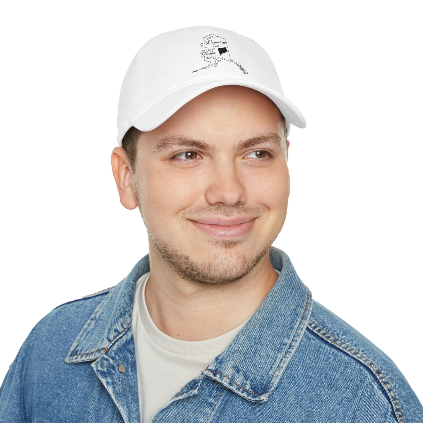 Just a Connecticut Girl in an Alaska World Low Profile Baseball Cap