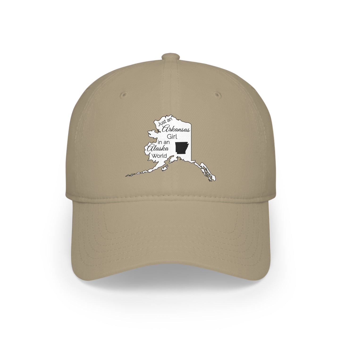 Just an Arkansas Girl in an Alaska World Low Profile Baseball Cap