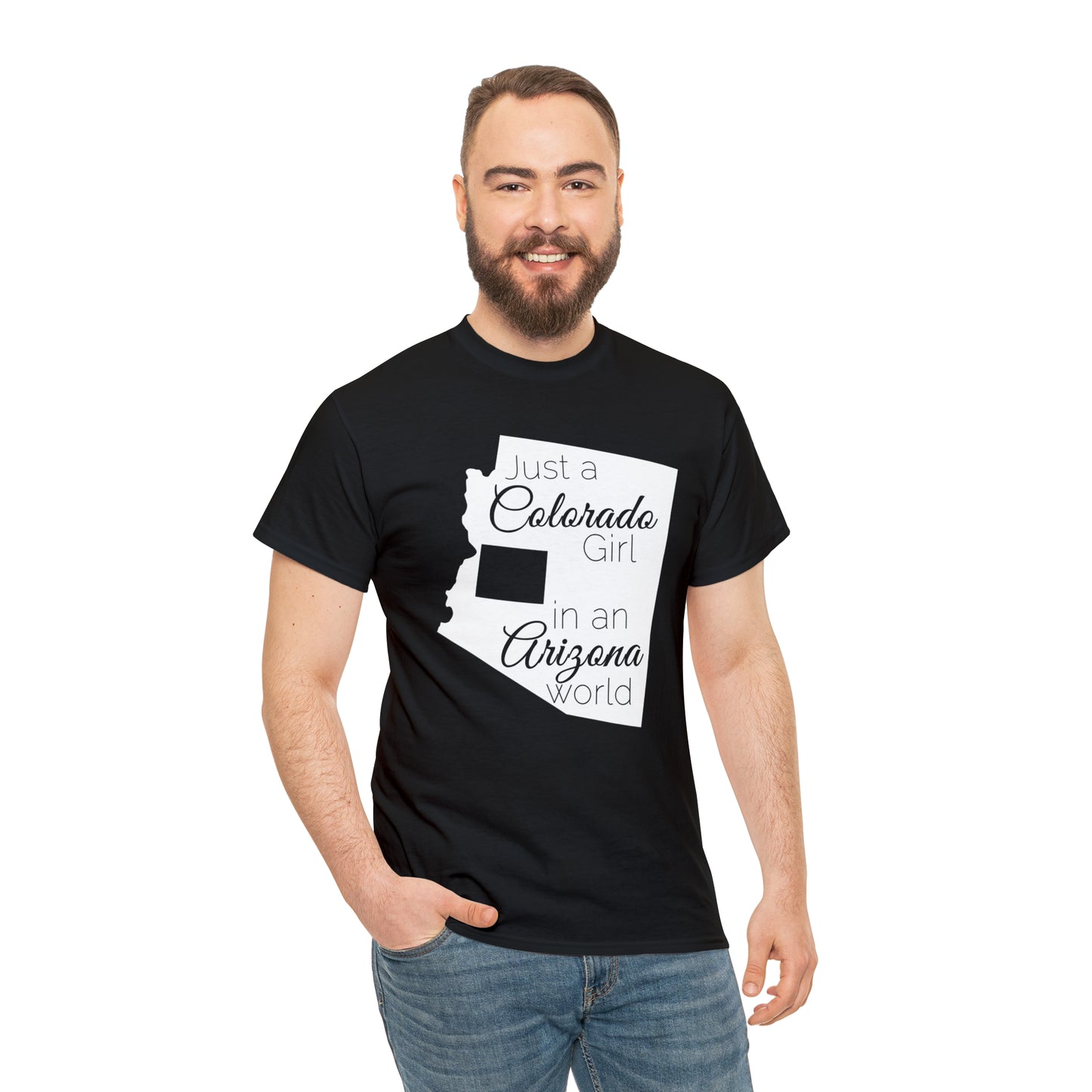Just a Colorado Girl in an Arizona World Unisex Heavy Cotton Tee