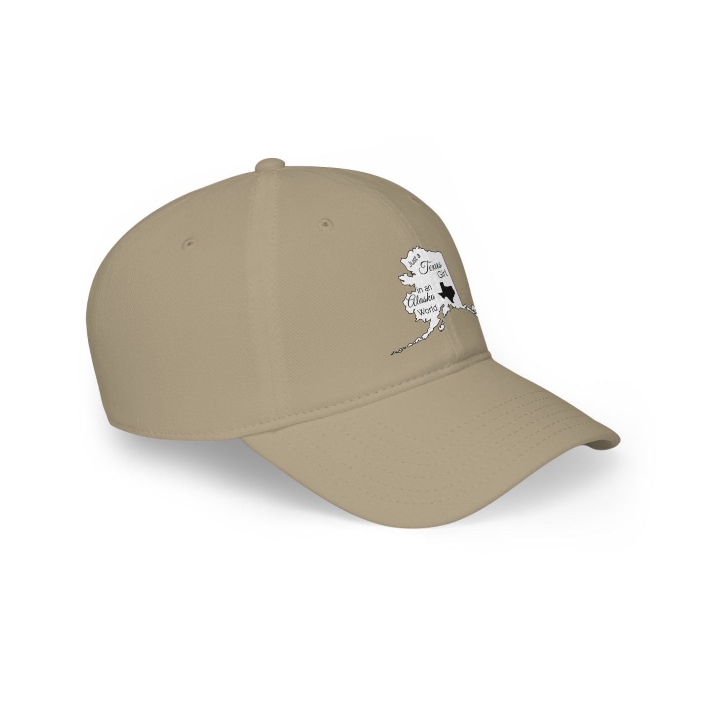 Just a Texas Girl in an Alaska World Low Profile Baseball Cap