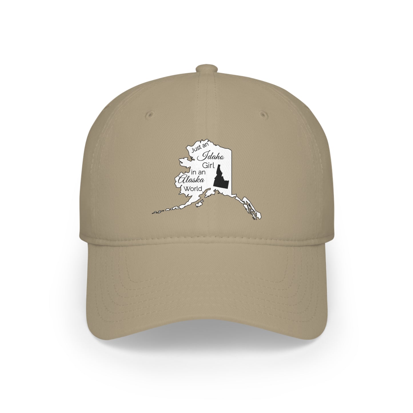 Just an Idaho Girl in an Alaska World Low Profile Baseball Cap