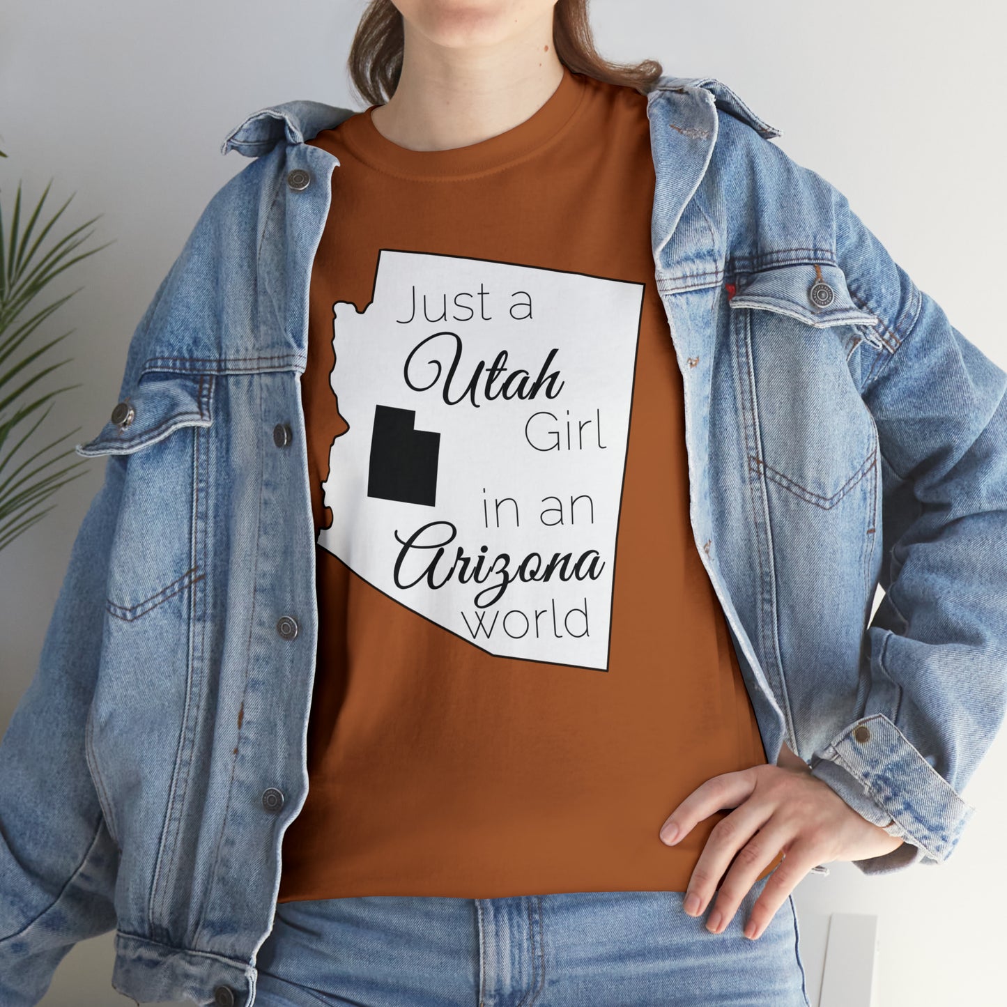 Just a Utah Girl in an Arizona World Unisex Heavy Cotton Tee