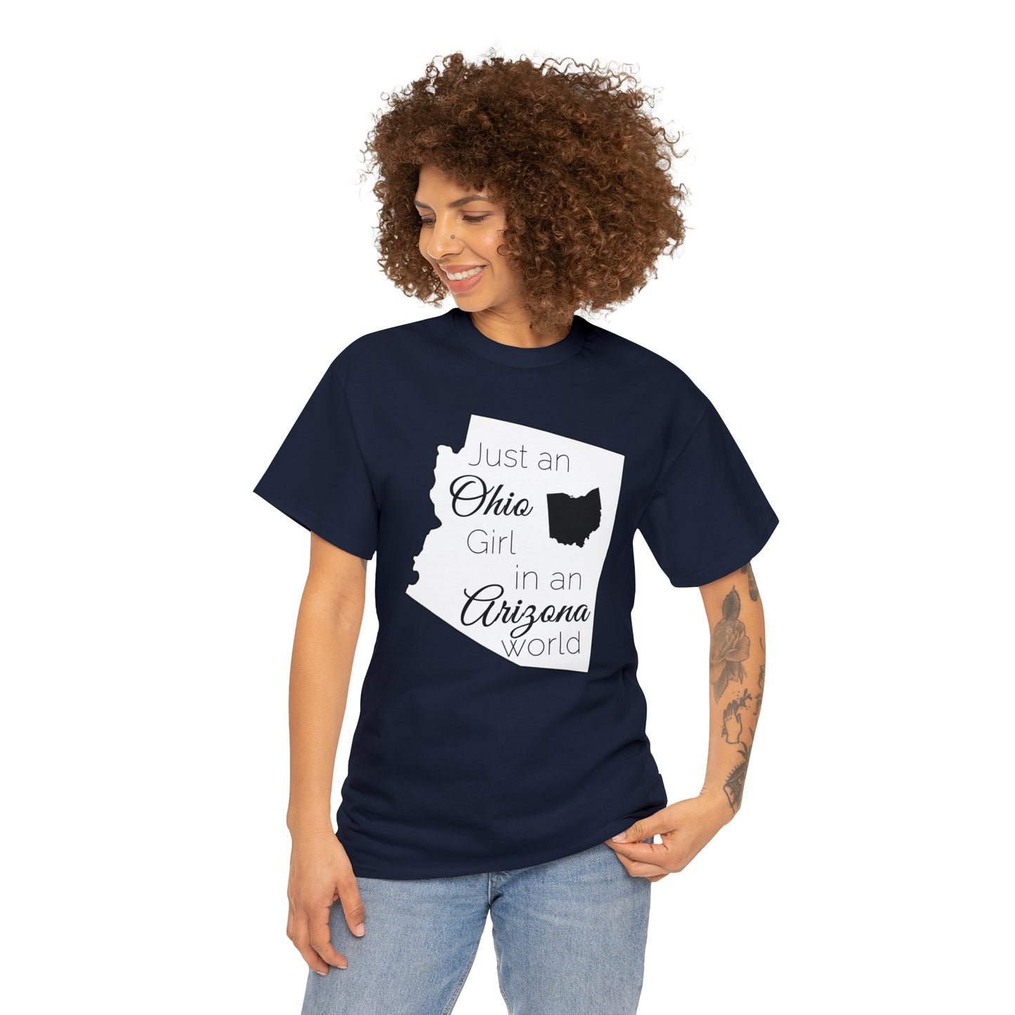 Just an Ohio Girl in an Arizona World Unisex Heavy Cotton Tee