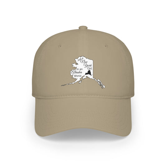 Just a New York Girl in an Alaska World Low Profile Baseball Cap