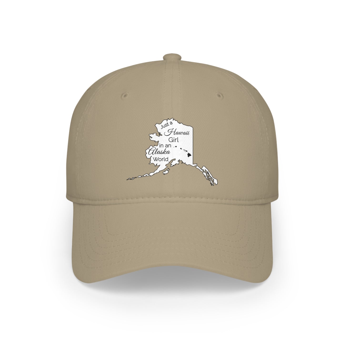 Just a Hawaii Girl in an Alaska World Low Profile Baseball Cap