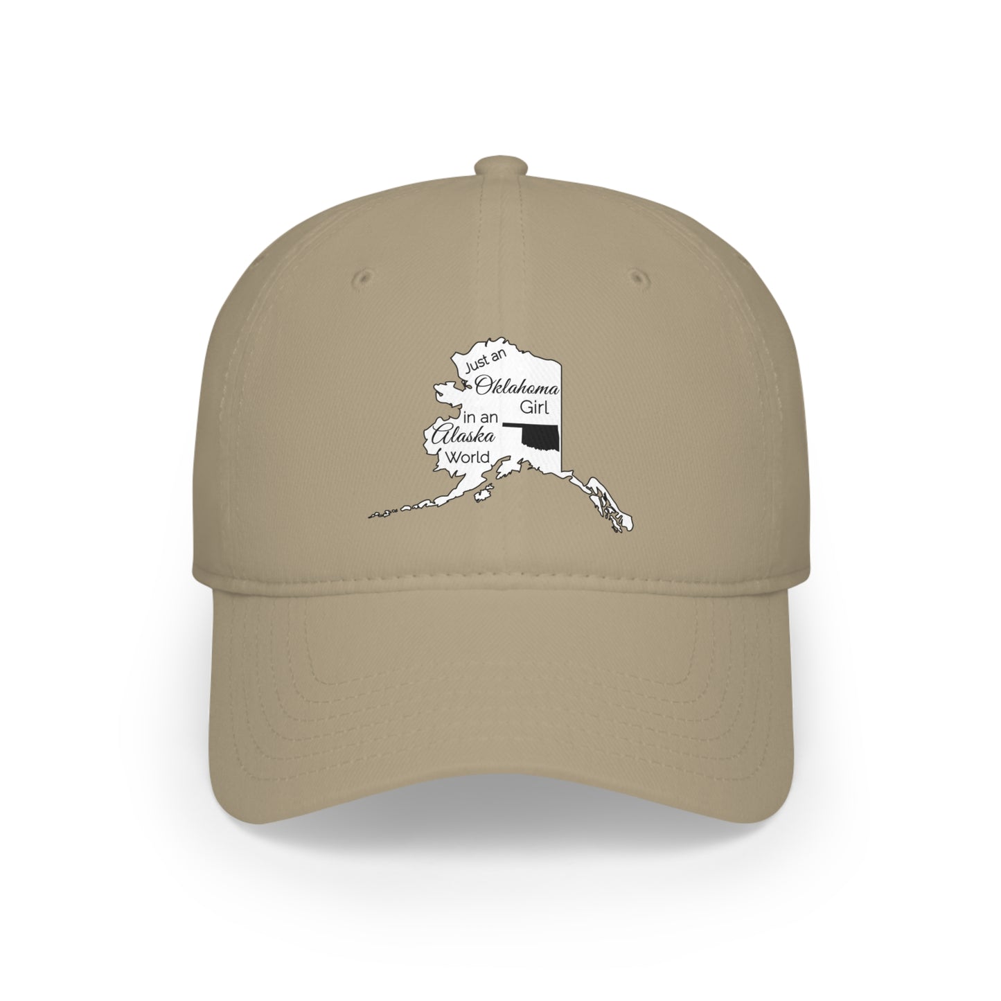 Just an Oklahoma Girl in an Alaska World Low Profile Baseball Cap