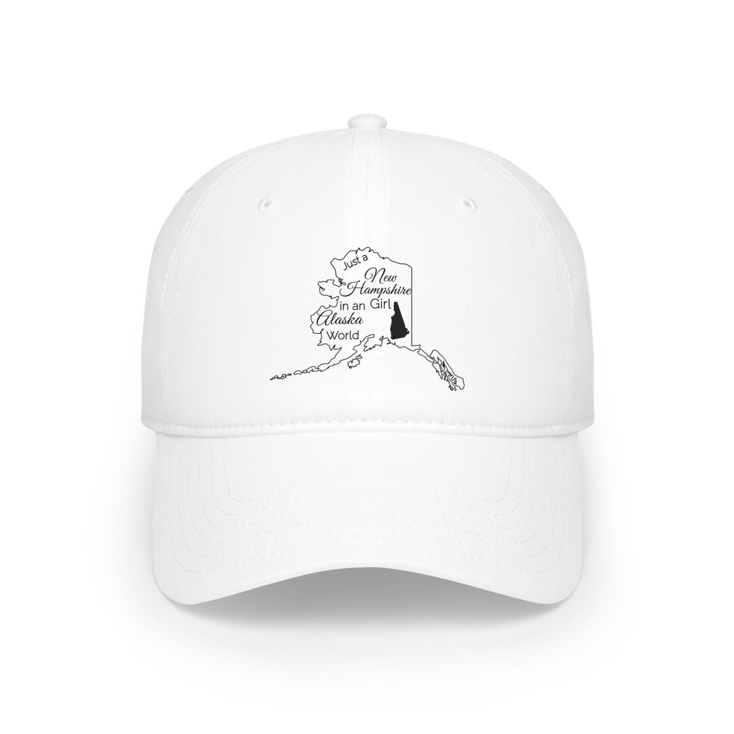 Just a New Hampshire Girl in an Alaska World Low Profile Baseball Cap