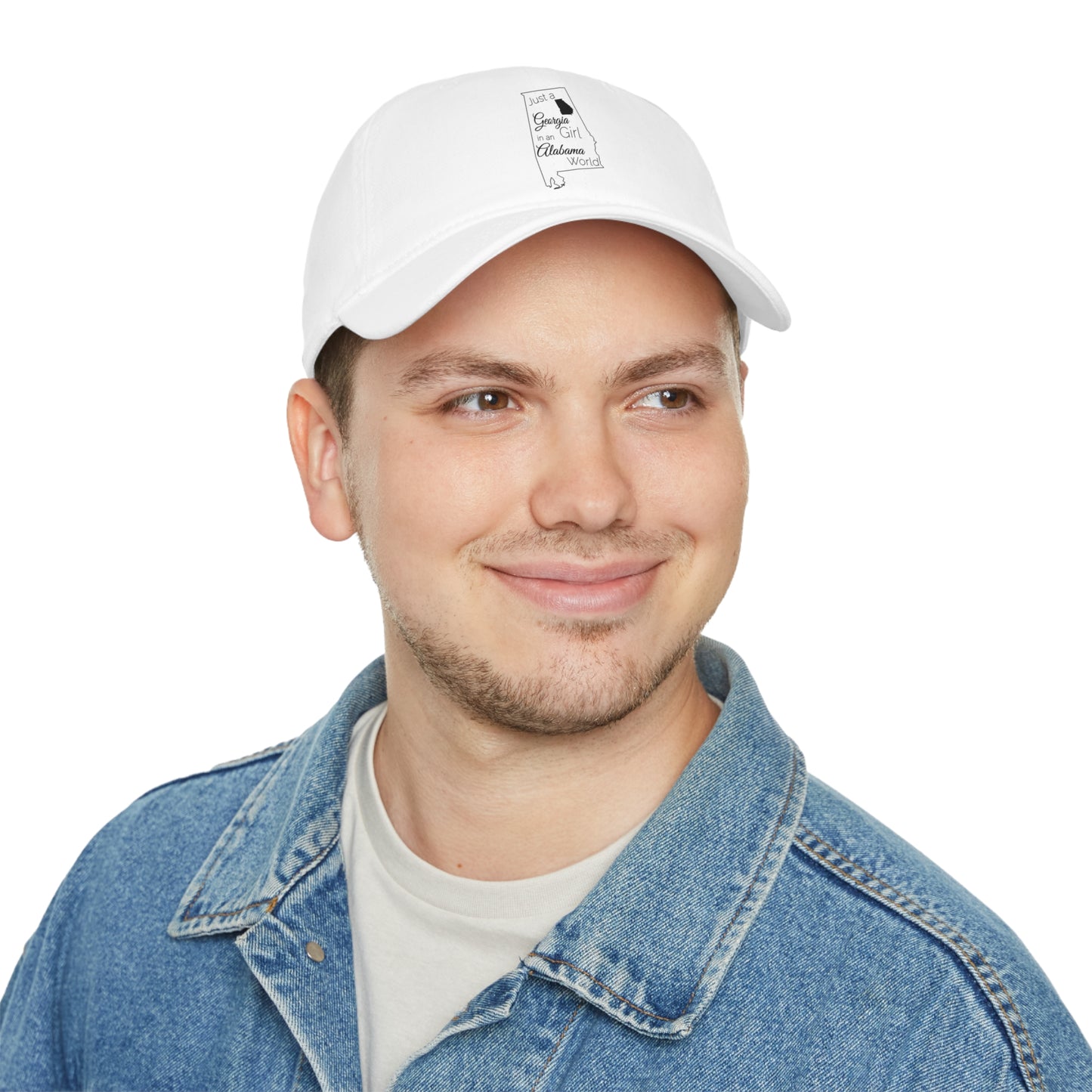 Just a Georgia Girl in an Alabama World Low Profile Baseball Cap