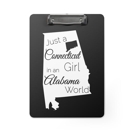 Just a Connecticut Girl in an Alabama World Clipboard