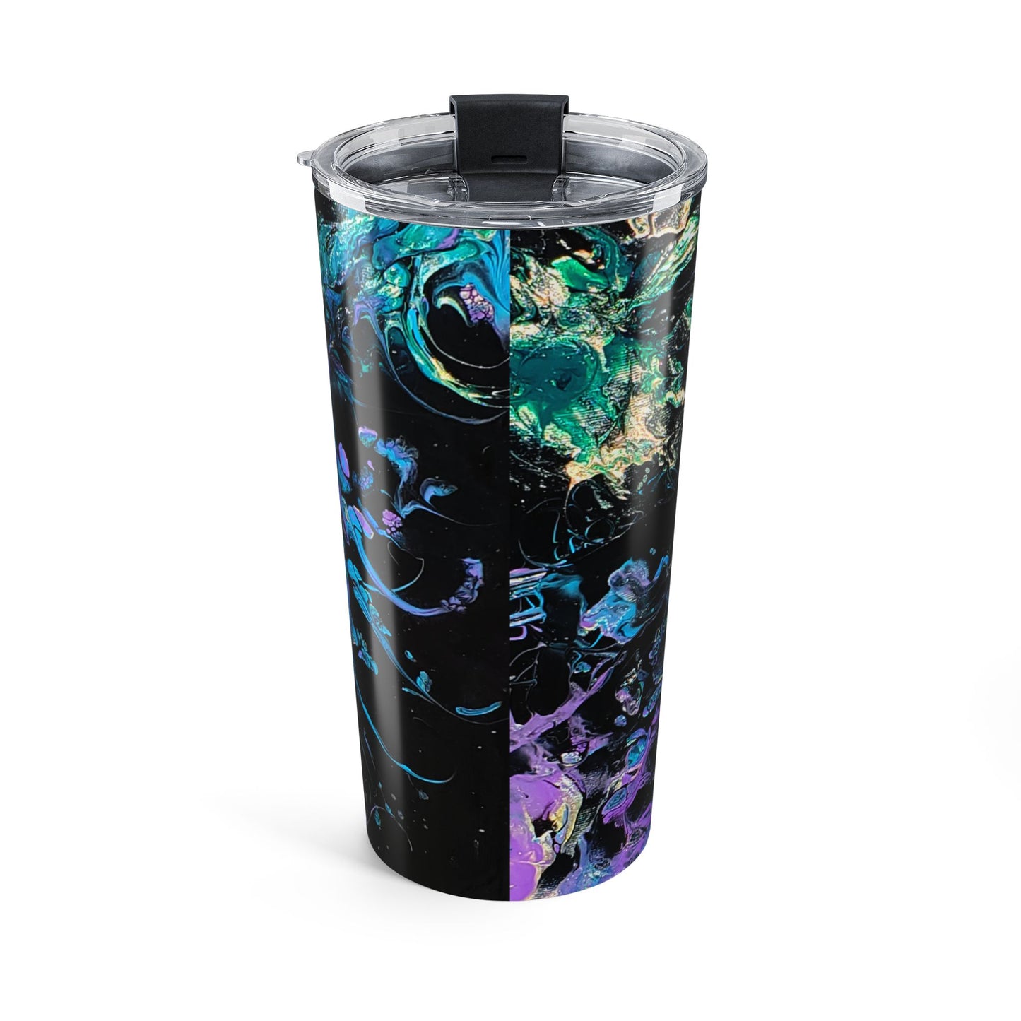 20oz Abstract Burst of Sapphire Tumbler — Insulated Travel Cup