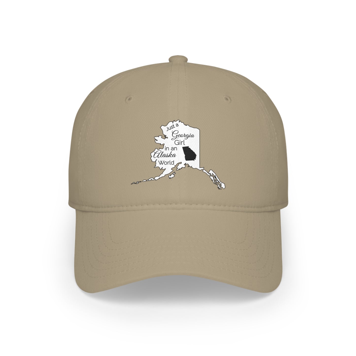 Just a Georgia Girl in an Alaska World Low Profile Baseball Cap