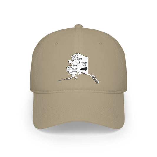 Just a North Carolina Girl in an Alaska World Low Profile Baseball Cap