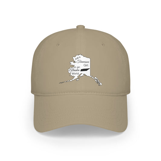 Just a Tennessee Girl in an Alaska World Low Profile Baseball Cap