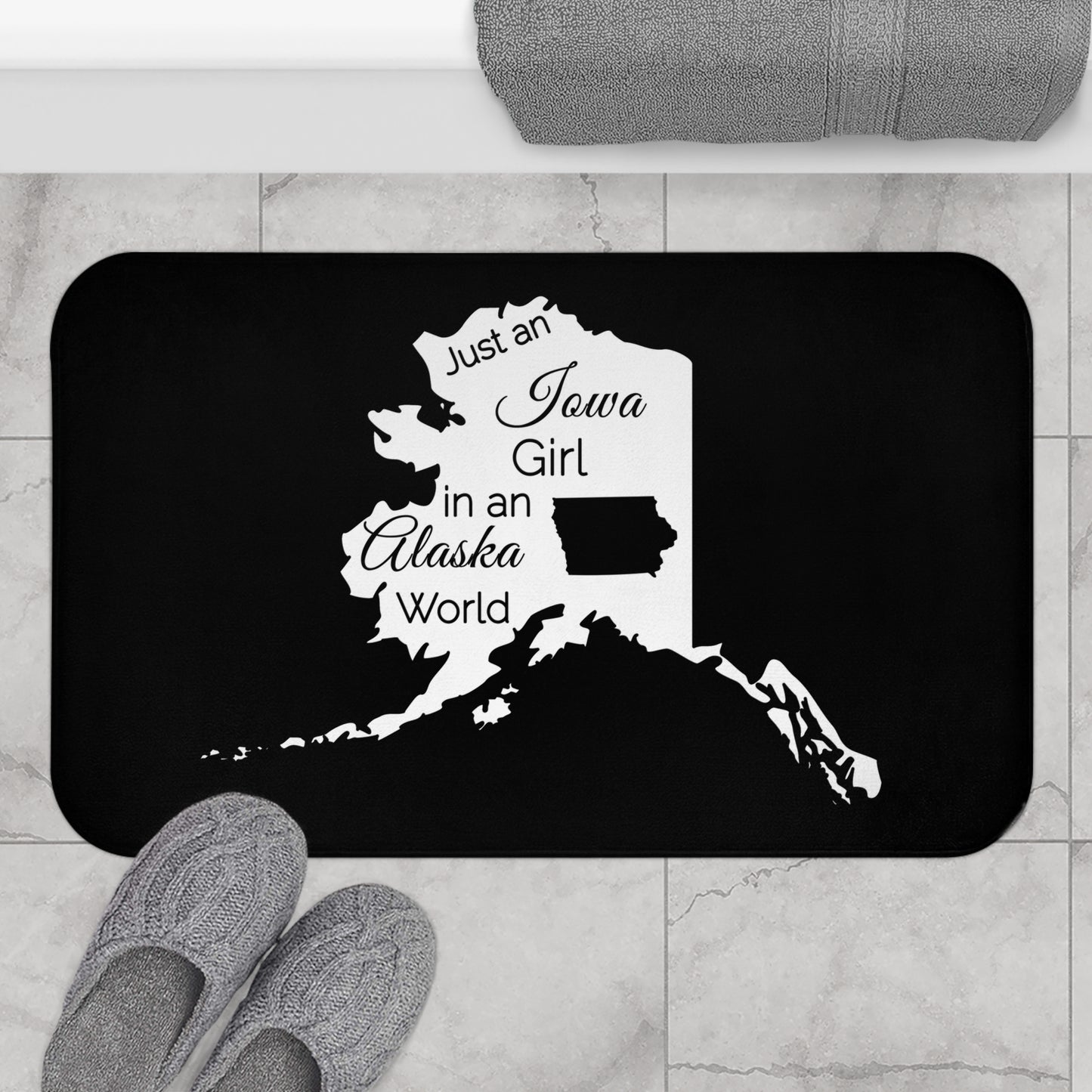 Just an Iowa Girl in an Alaska World Bath Mat