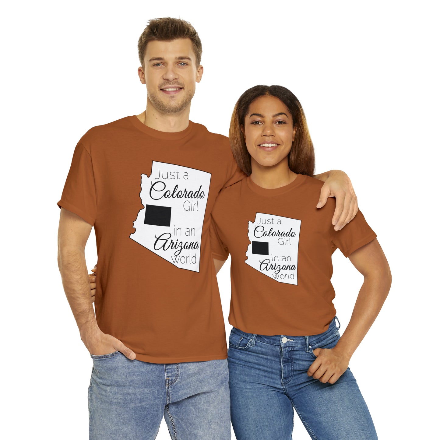 Just a Colorado Girl in an Arizona World Unisex Heavy Cotton Tee