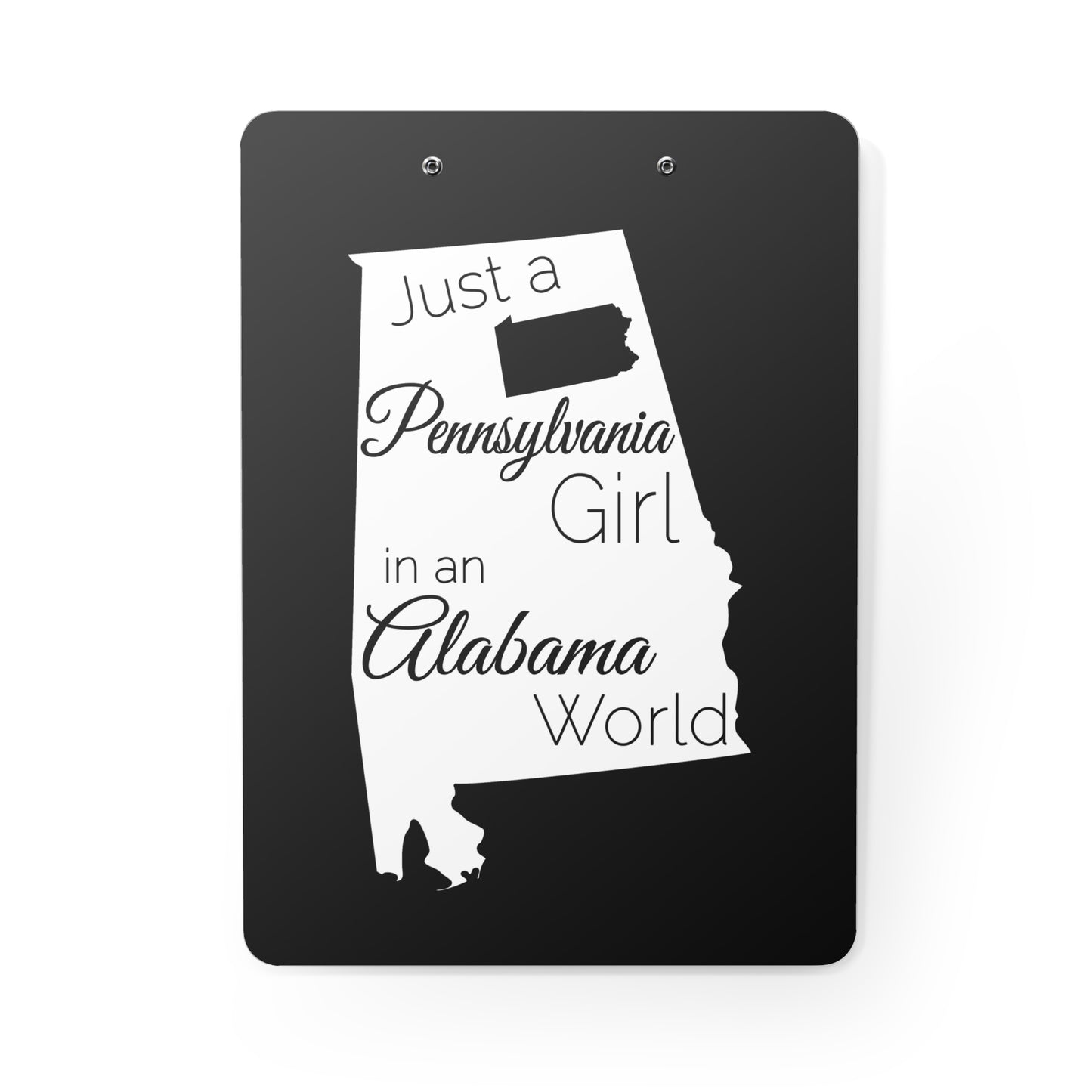 Just a Pennsylvania Girl in an Alabama World Clipboard