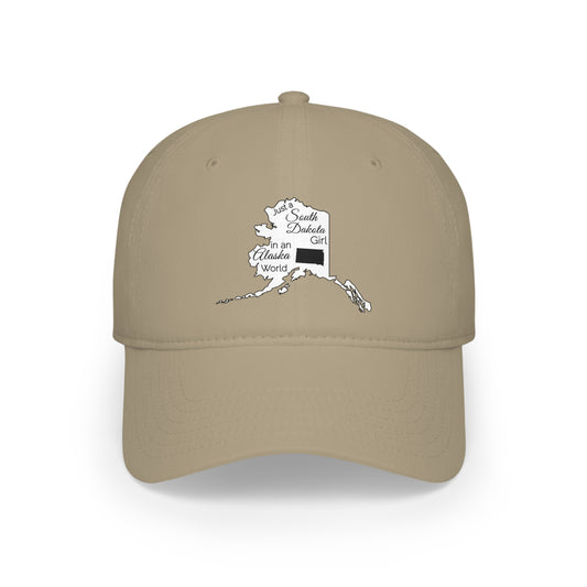 Just a South Dakota Girl in an Alaska World Low Profile Baseball Cap