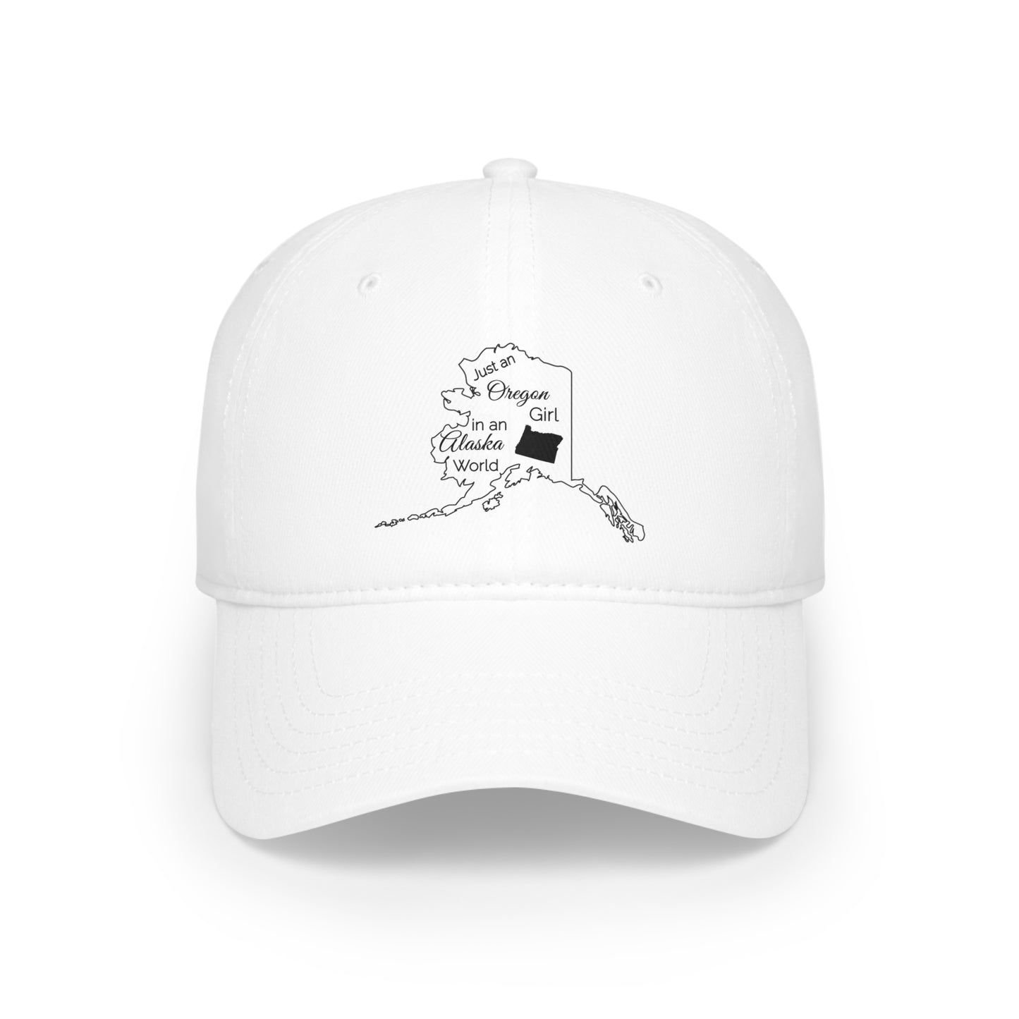Just an Oregon Girl in an Alaska World Low Profile Baseball Cap