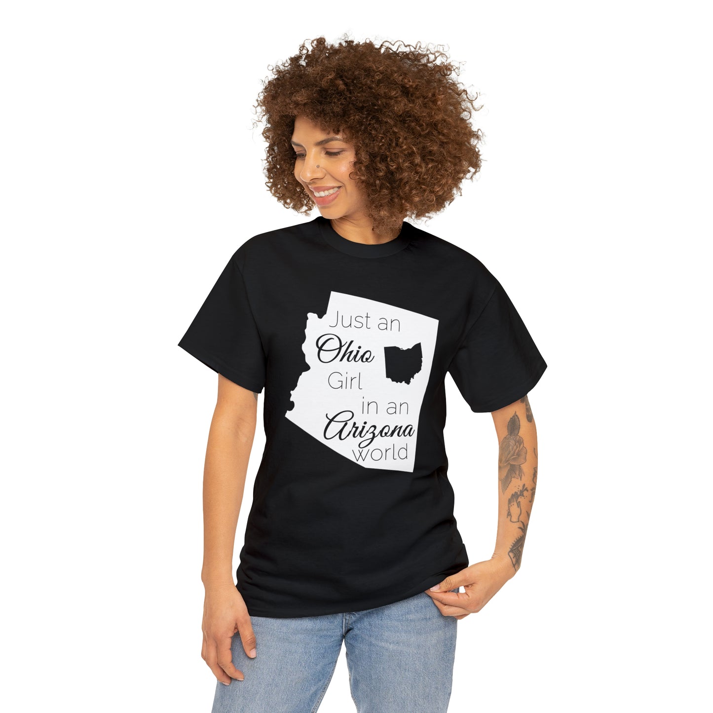 Just an Ohio Girl in an Arizona World Unisex Heavy Cotton Tee