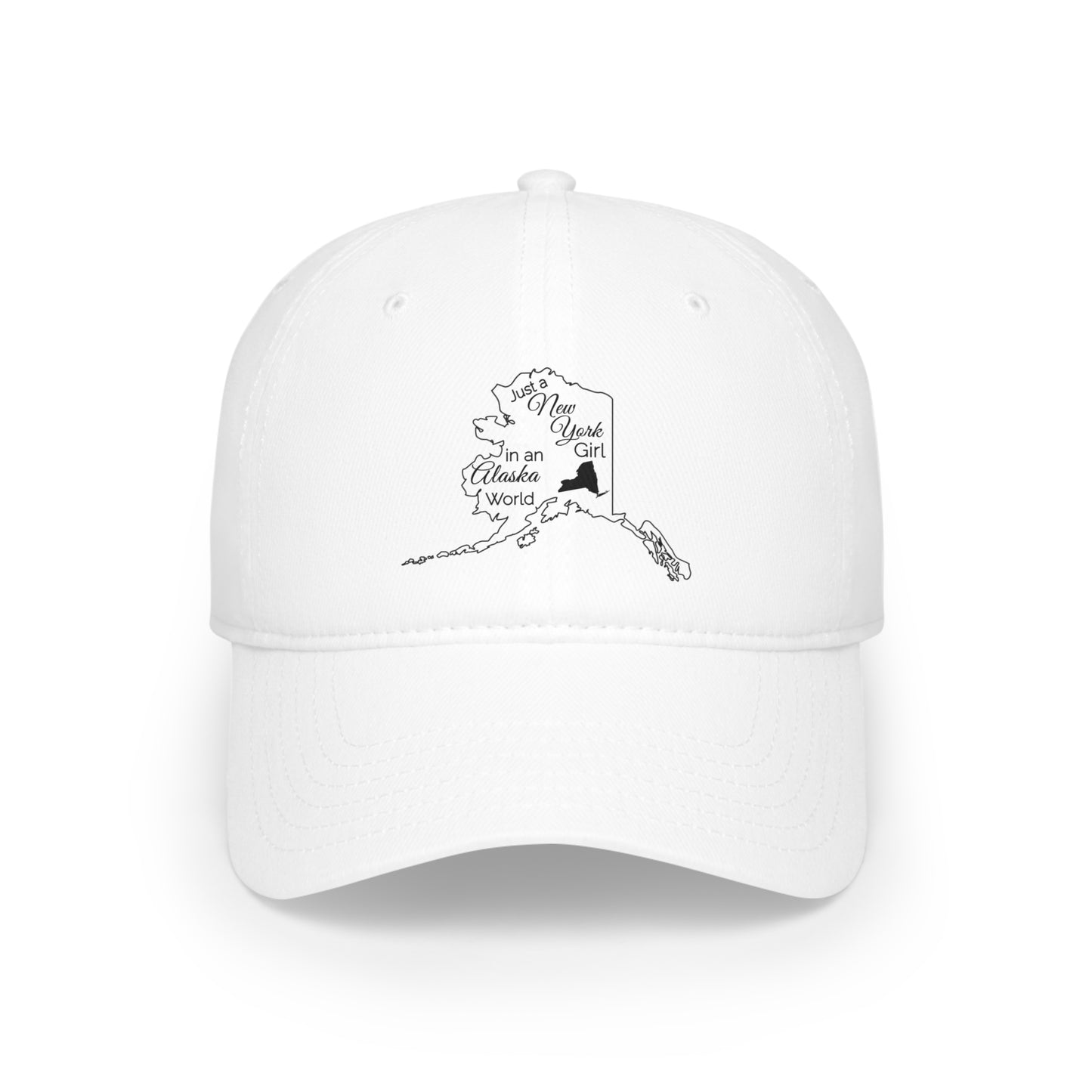 Just a New York Girl in an Alaska World Low Profile Baseball Cap