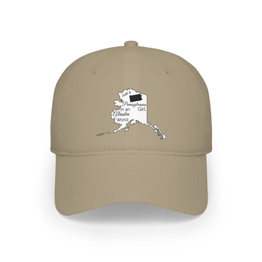 Just a Pennsylvania Girl in an Alaska World Low Profile Baseball Cap