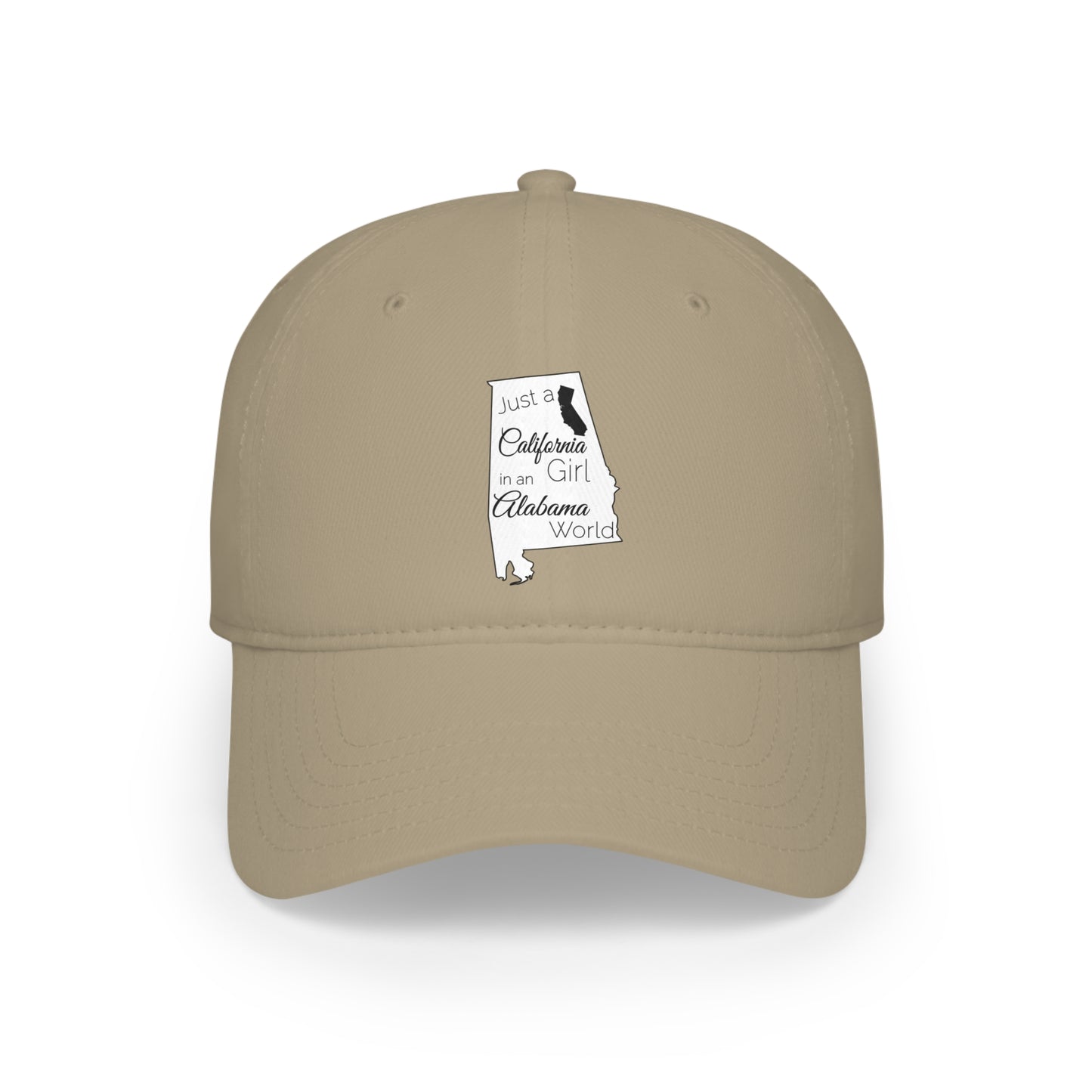 Just a California Girl in an Alabama World Low Profile Baseball Cap