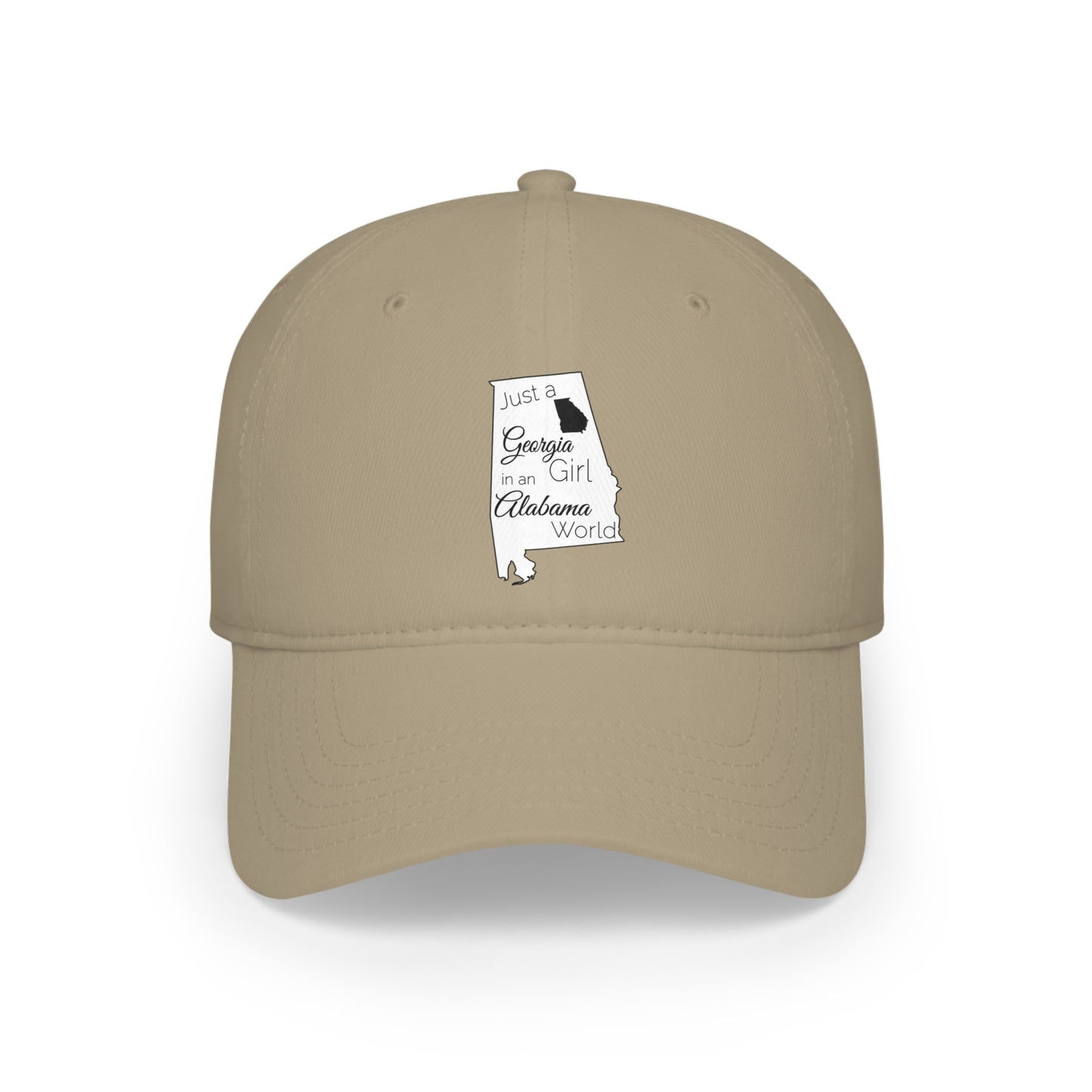 Just a Georgia Girl in an Alabama World Low Profile Baseball Cap