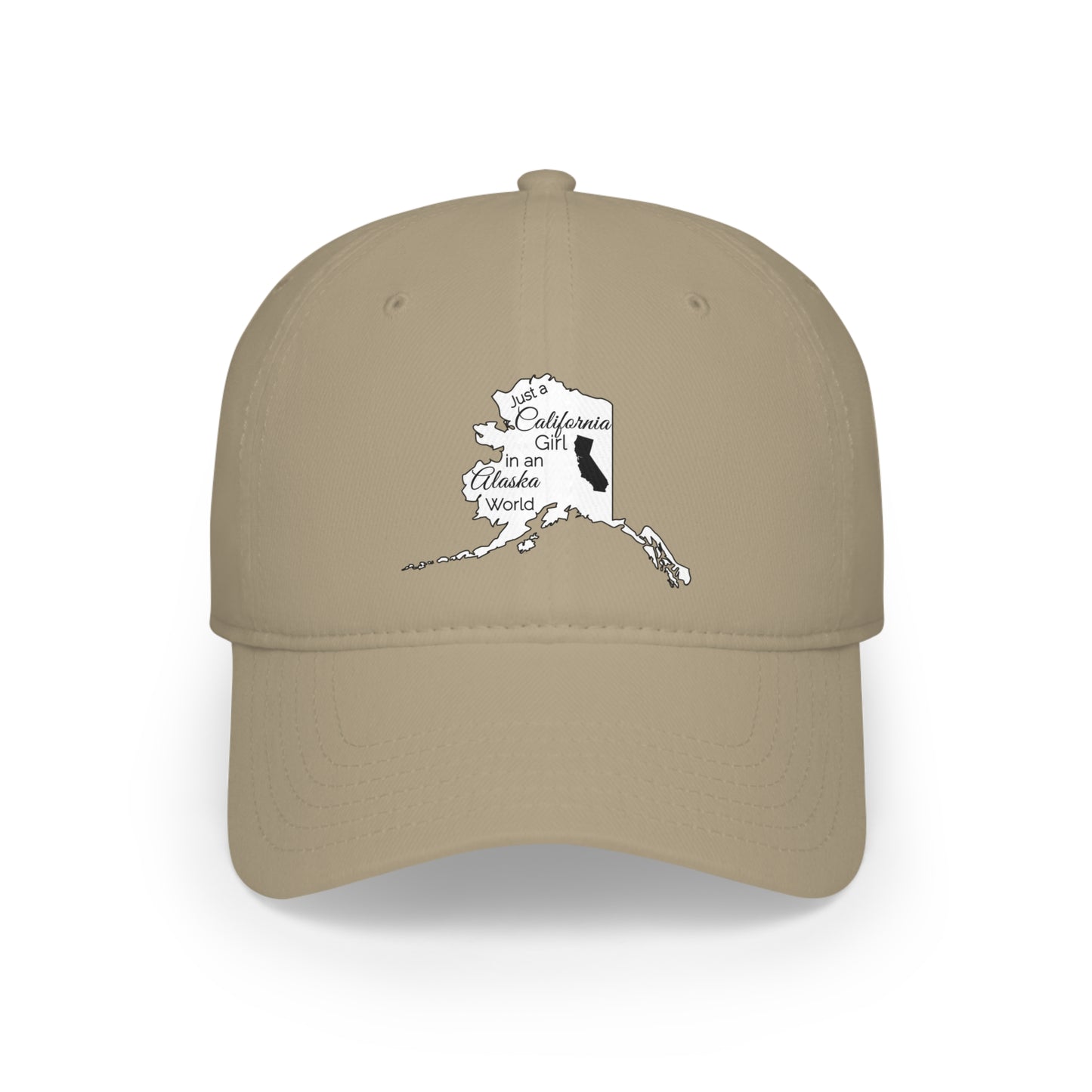 Just a California Girl in an Alaska World Low Profile Baseball Cap