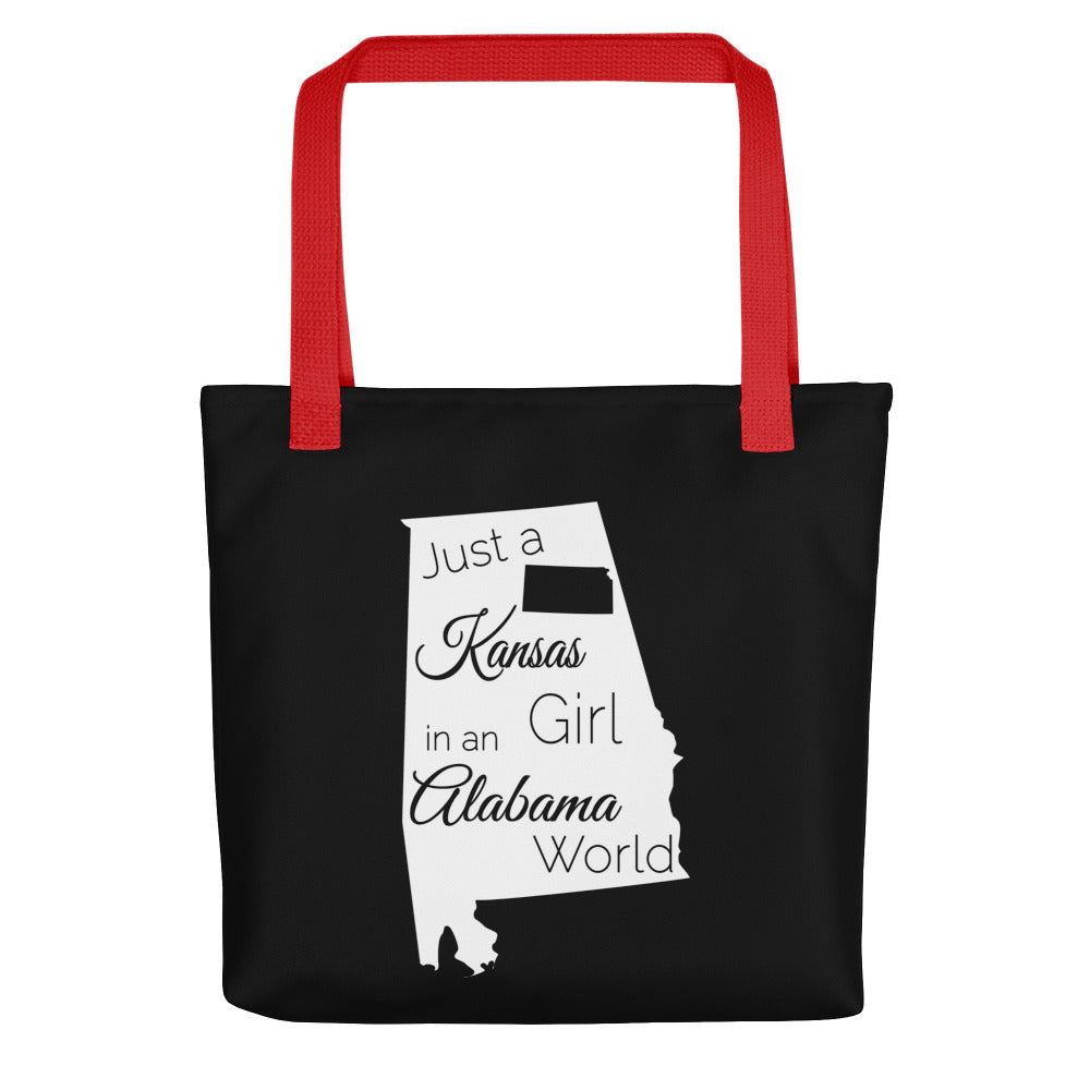 Just a Kansas Girl in an Alabama World Tote bag