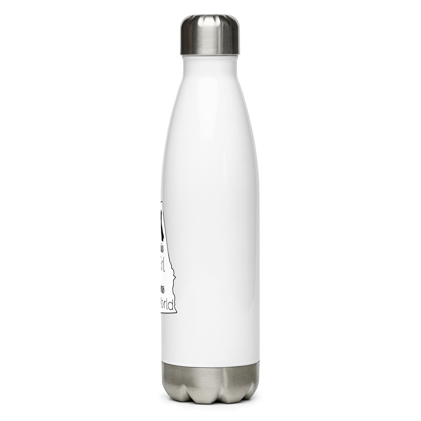Just a California Girl in an Alabama World Stainless Steel Water Bottle