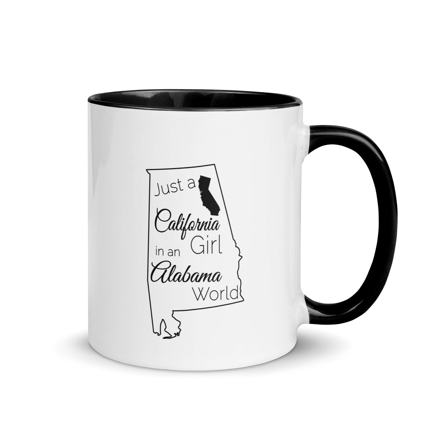 Just a California Girl in an Alabama World Mug with Color Inside