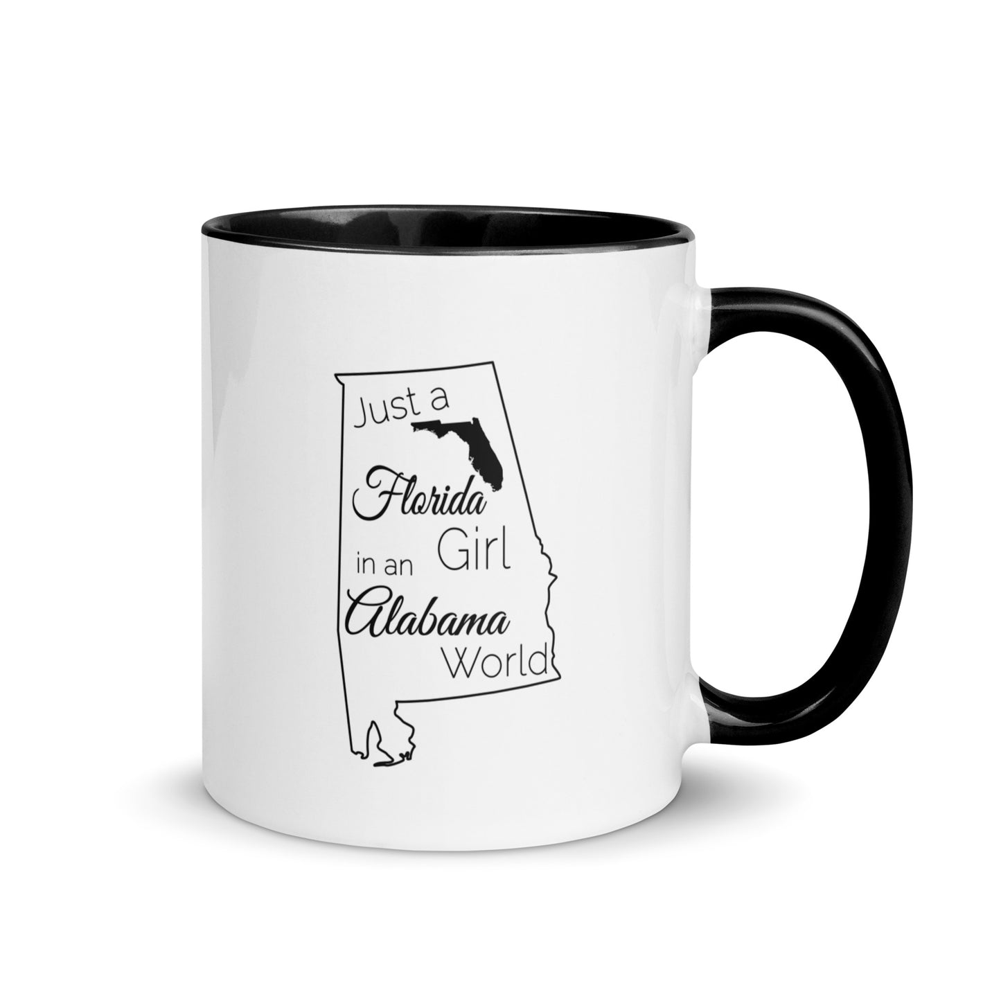 Just a Florida Girl in an Alabama World Mug with Color Inside
