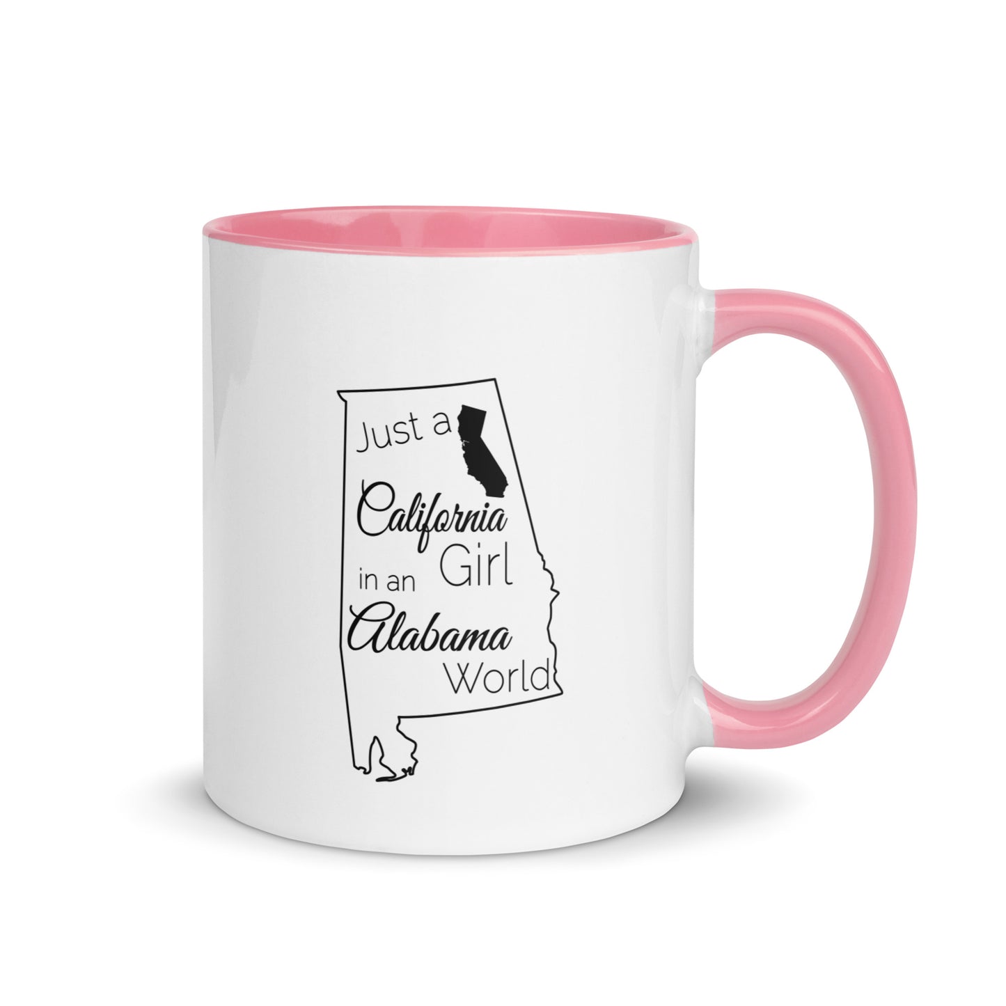 Just a California Girl in an Alabama World Mug with Color Inside