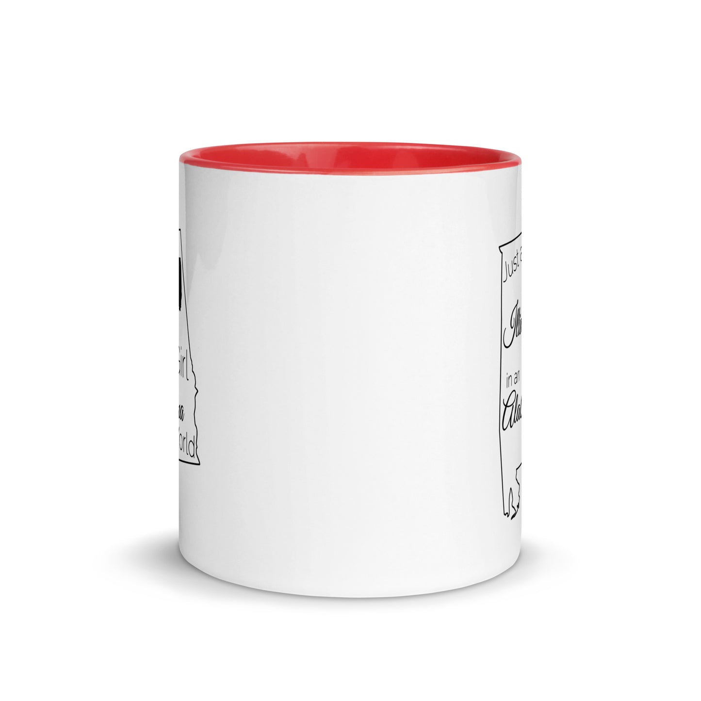 Just an Illinois Girl in an Alabama World Mug with Color Inside