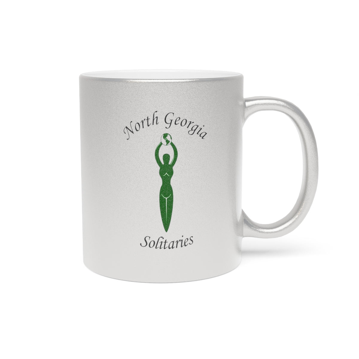 North Georgia Solitaries Metallic Mug (Silver\Gold)