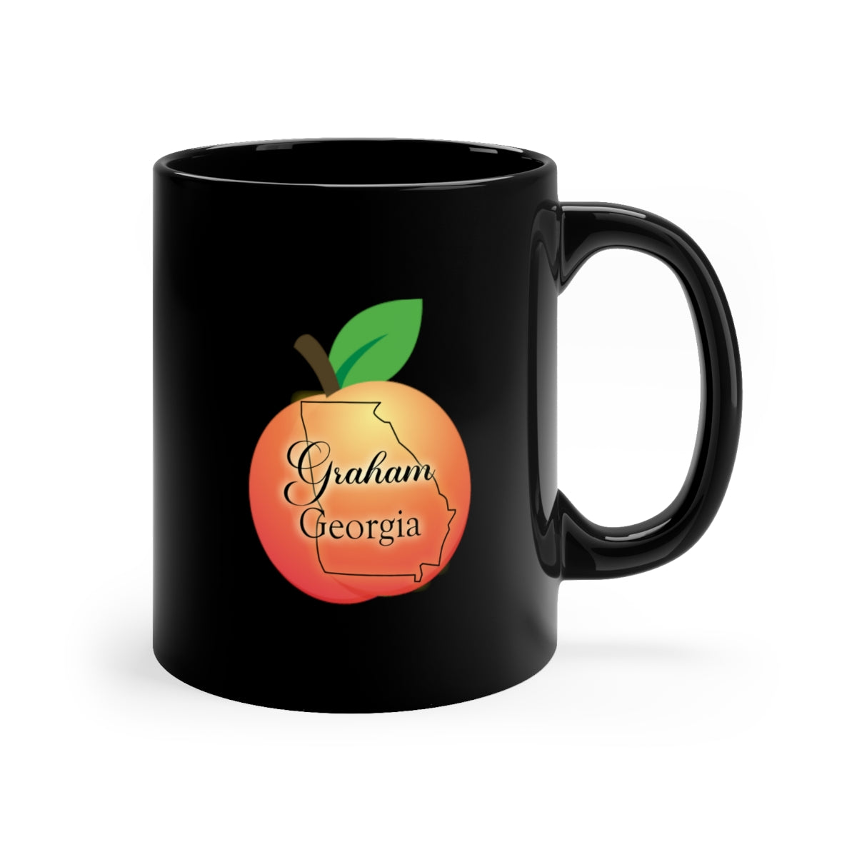 Graham Georgia 11oz Black Mug