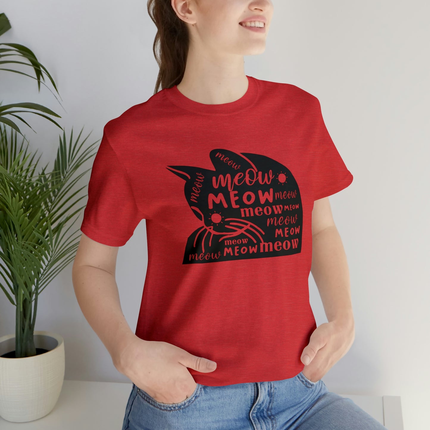 Meow Cat Short Sleeve T-shirt