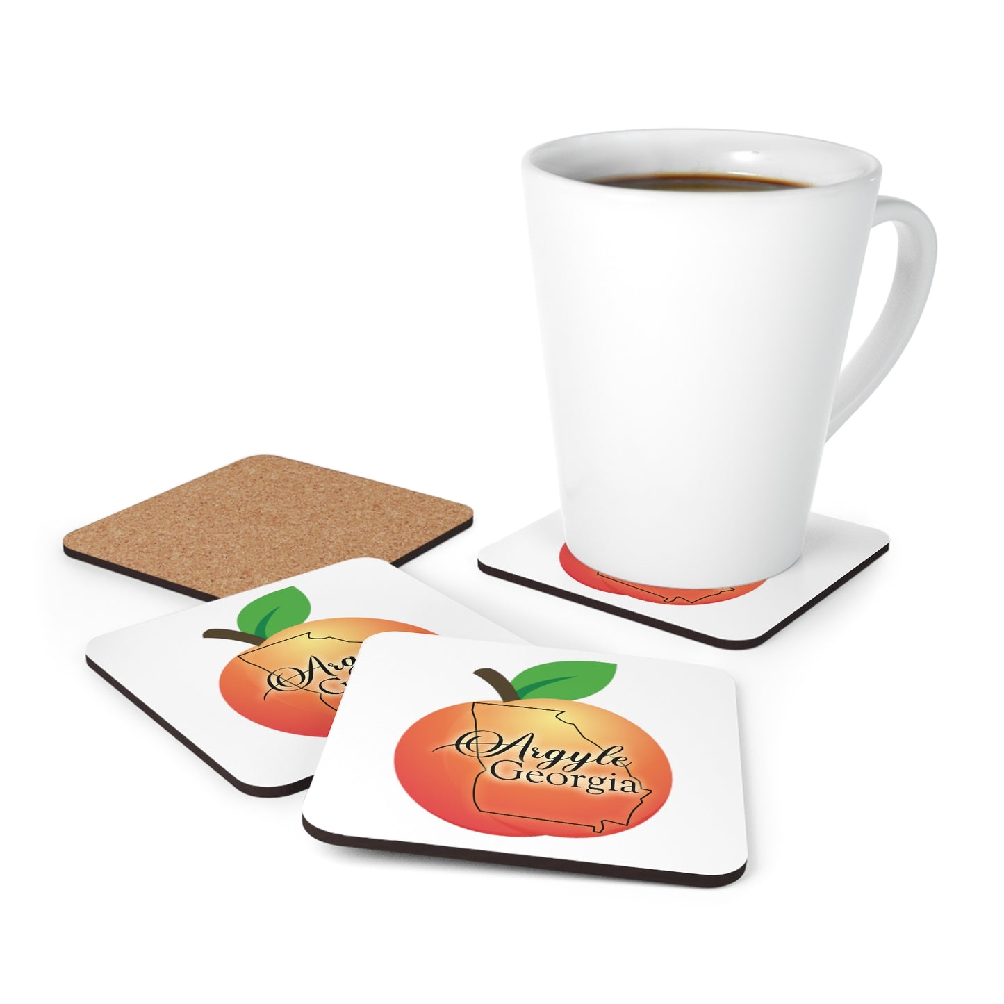 Argyle Georgia Corkwood Coaster Set