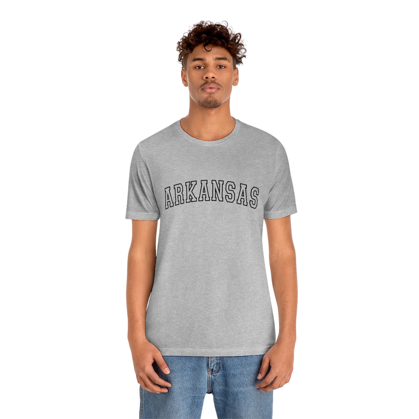 Arkansas Varsity Letters Arch Unisex Jersey Short Sleeve Tee Tshirt T-shirt