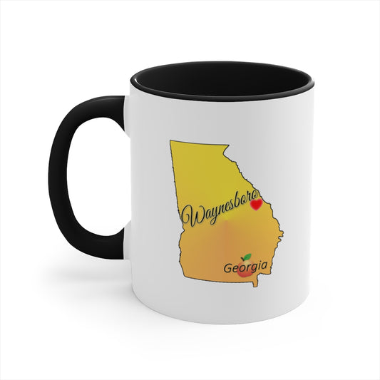 Waynesboro Georgia Accent Coffee Mug, 11oz