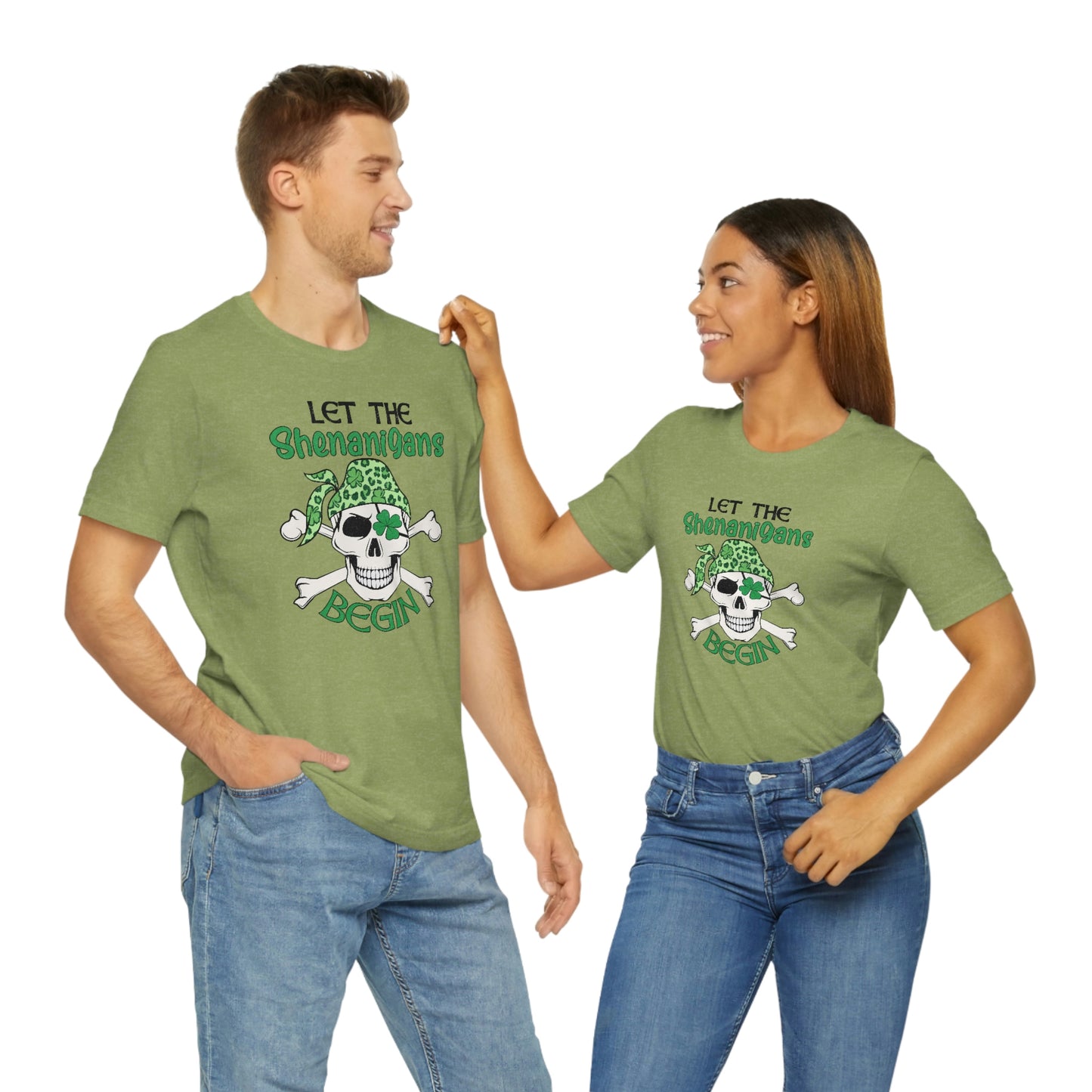 Let the Shenanigans Begin St. Patrick's Day Unisex Jersey Short Sleeve Tee
