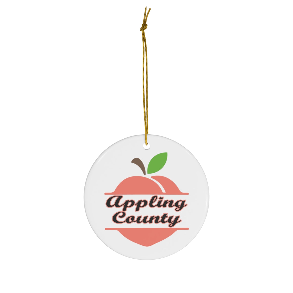 Appling County Georgia Ceramic Ornament, 1-Pack