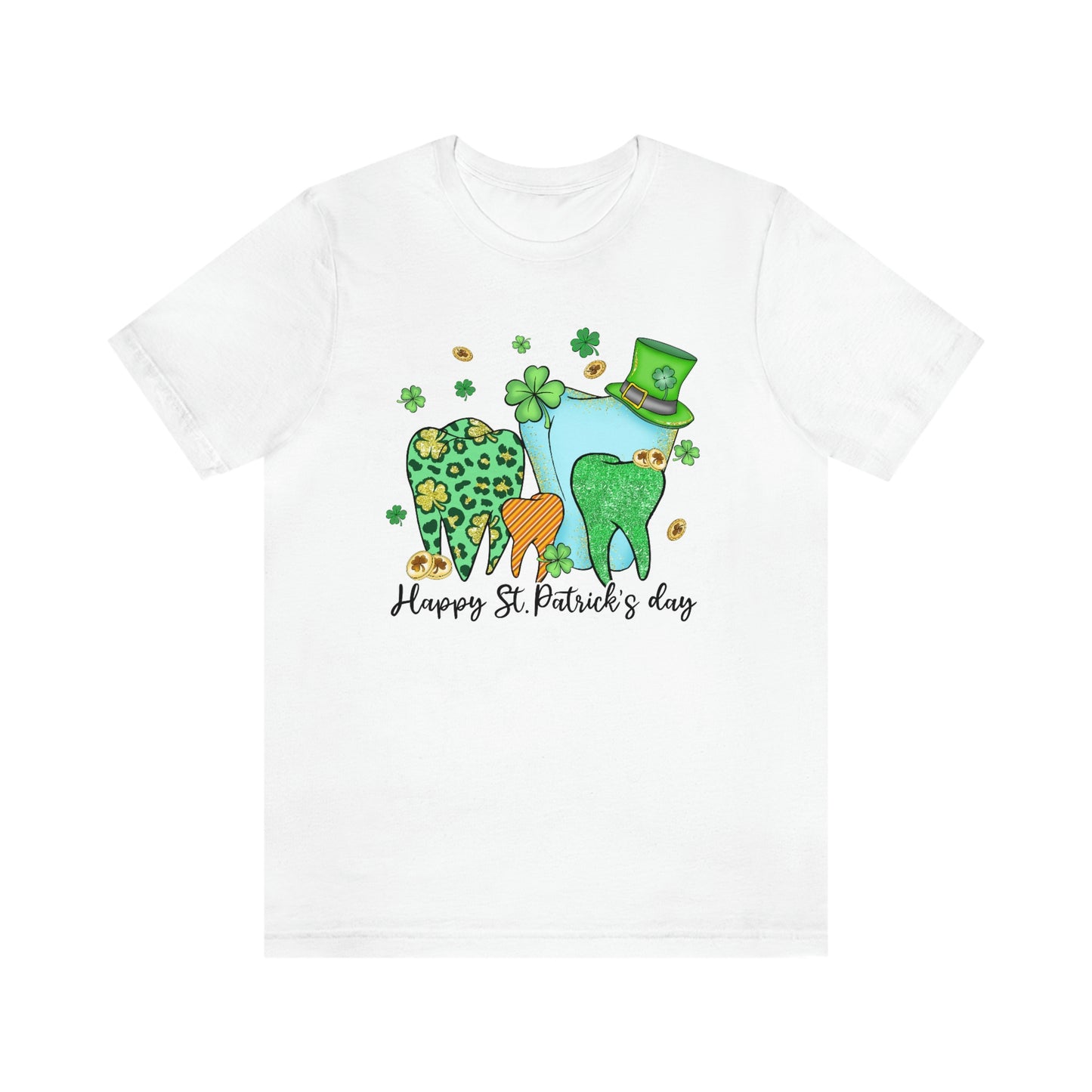 St. Patrick's Day Teeth Unisex Jersey Short Sleeve Tee