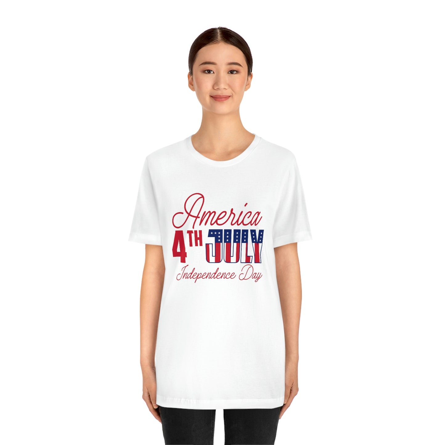 America 4th of July Independence Day Unisex Jersey Short Sleeve Tee