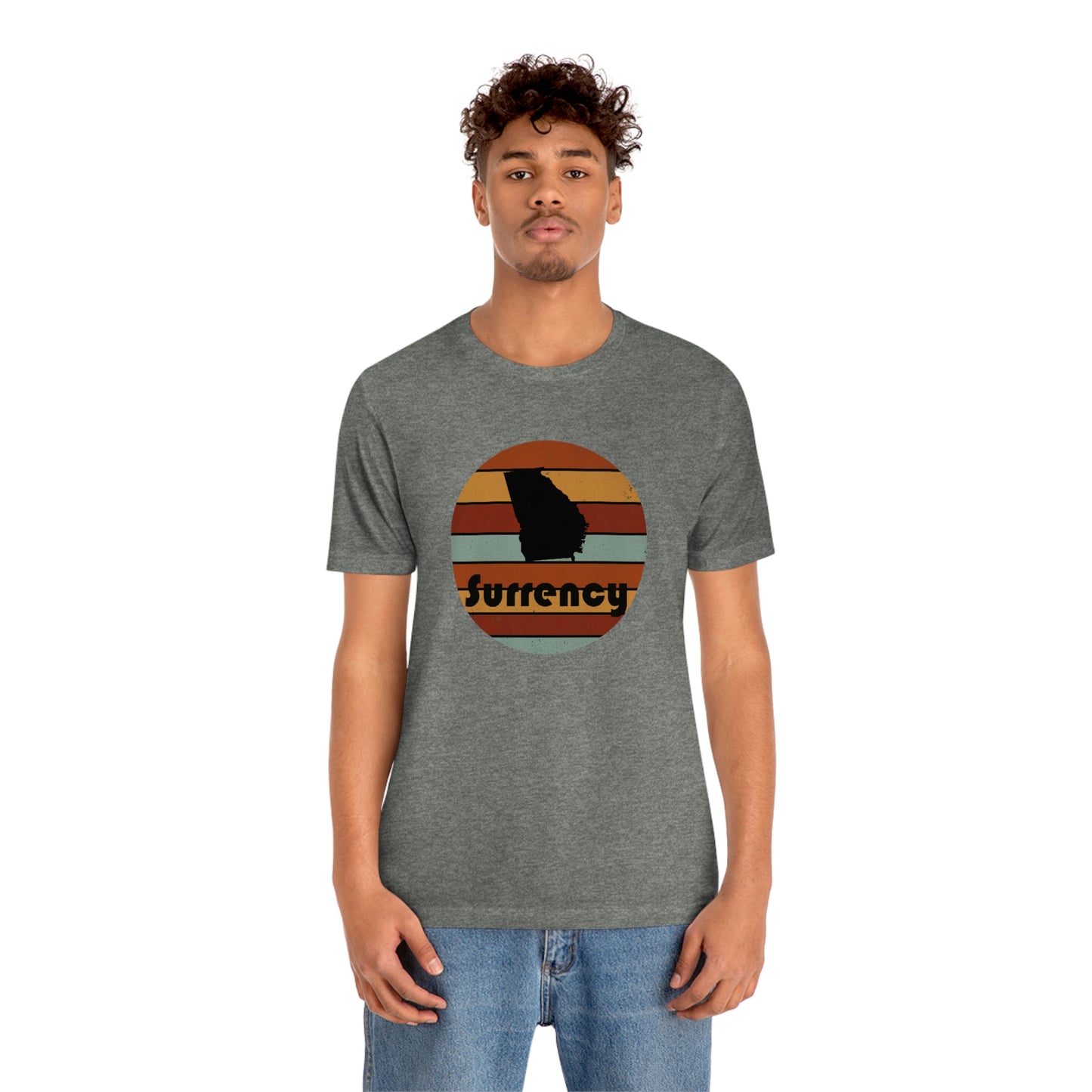 Surrency Georgia Retro Sunset Unisex Jersey Short Sleeve Tee Tshirt T-shirt