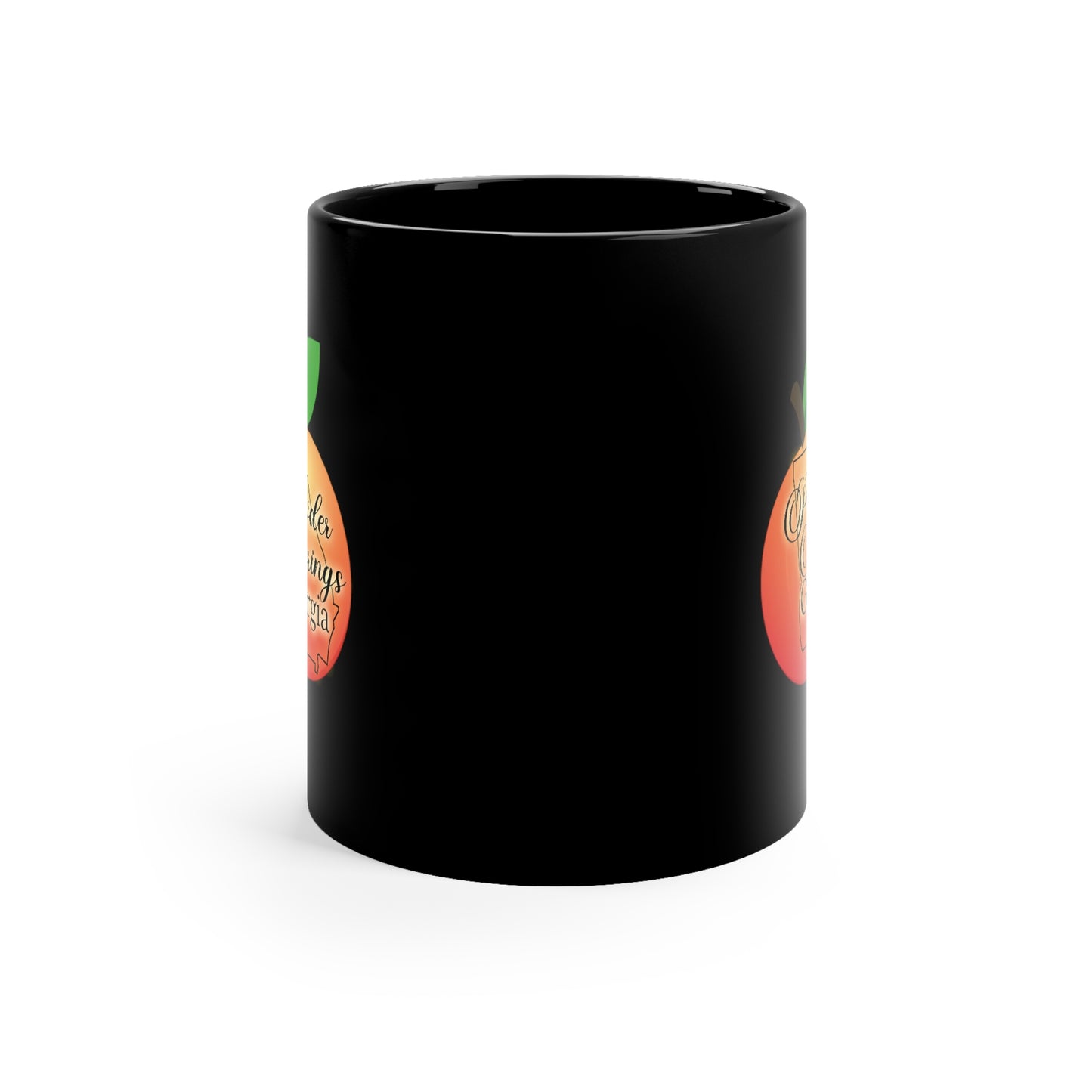 Powder Springs Georgia 11oz Black Mug