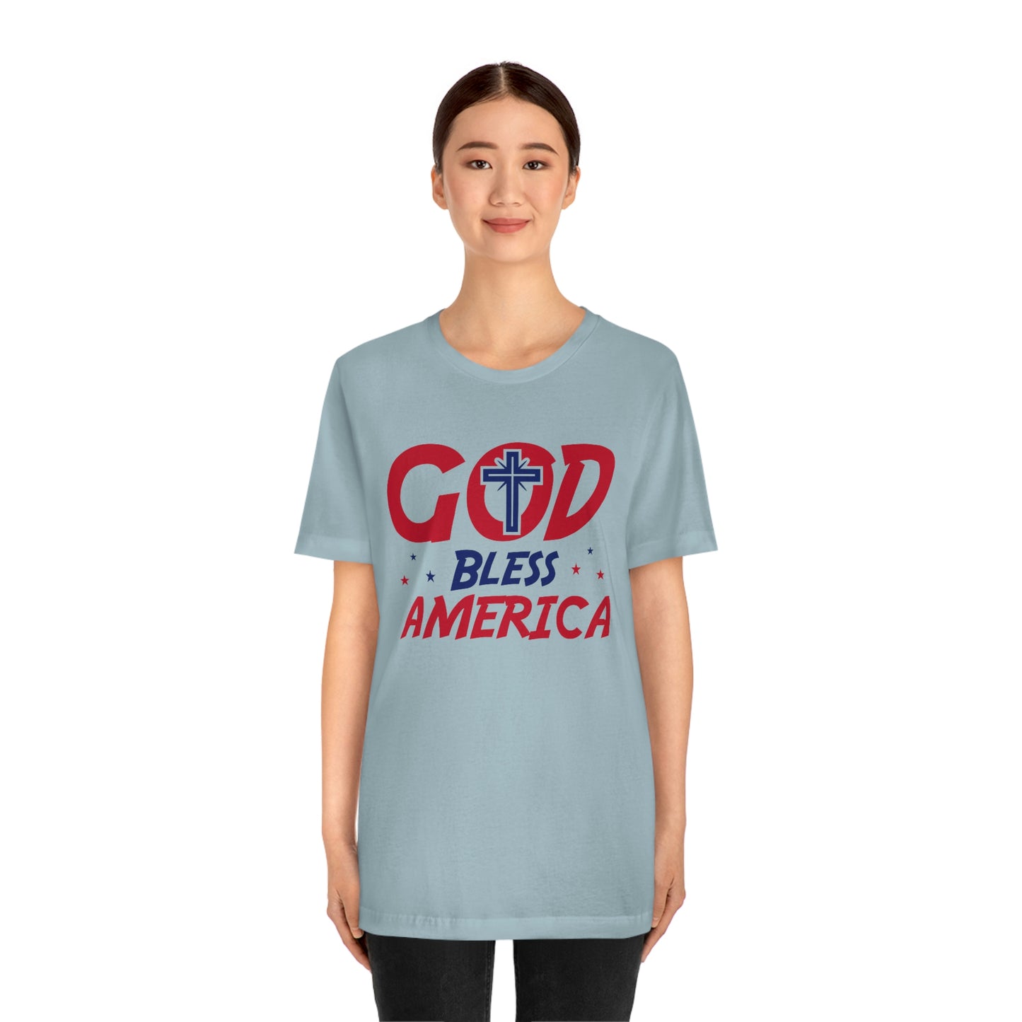 God Bless America Unisex Jersey Short Sleeve Tee